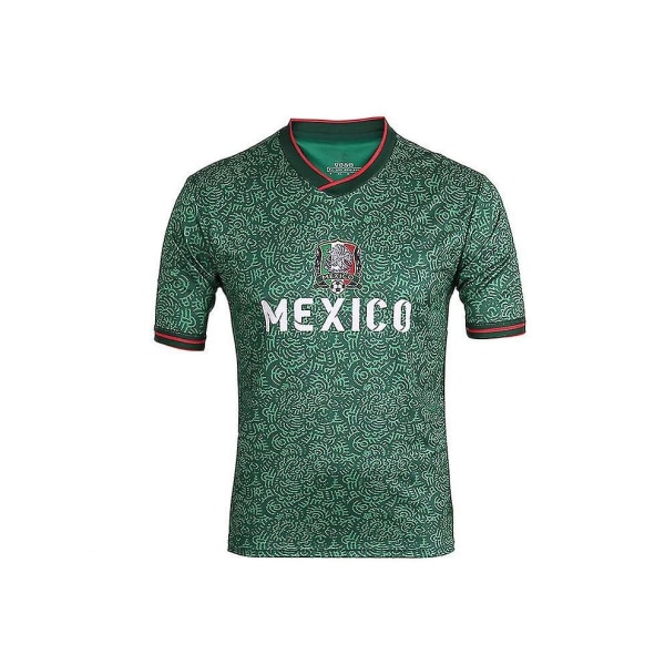 (2022 Qatar World Cup Mexiko fotbollströjor Fans hejar T-shirt 2022 Qatar World Cup Mexiko fotbollströjor Fans Jublar T-shirts M