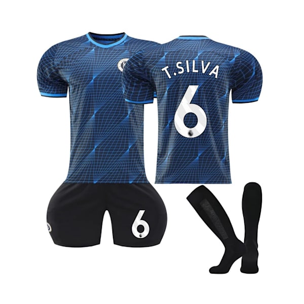 2023/24 Chelsea hemmatröja #6 T.Silva set 22(130-135CM)