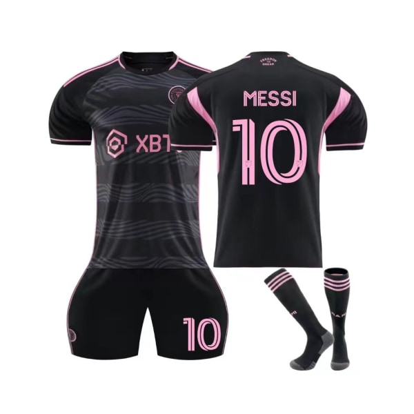 (X) Miami #10 Messi Football Kit Strip Jersey träningsoverall fotboll 24