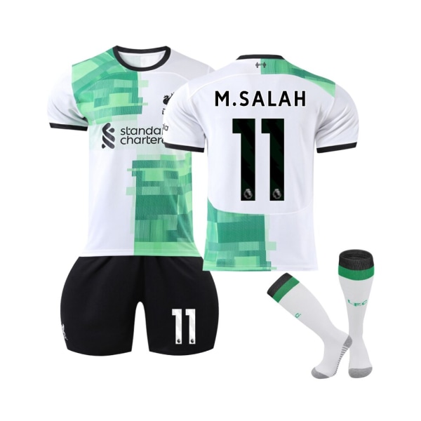 (2023/24 Liverpool bortatröja #11 M.Salah Fotbollströja 22(130-135CM)