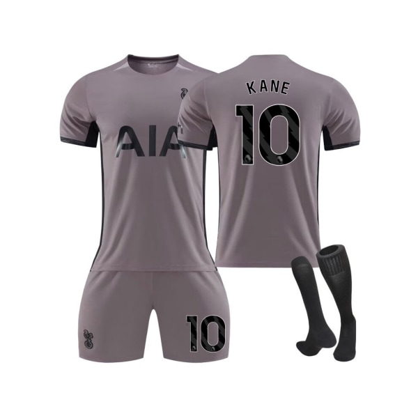 (2023/24 Tottenham Away #10 Kane Fotbollströja Kit för barn Vuxna 20(110-120CM)