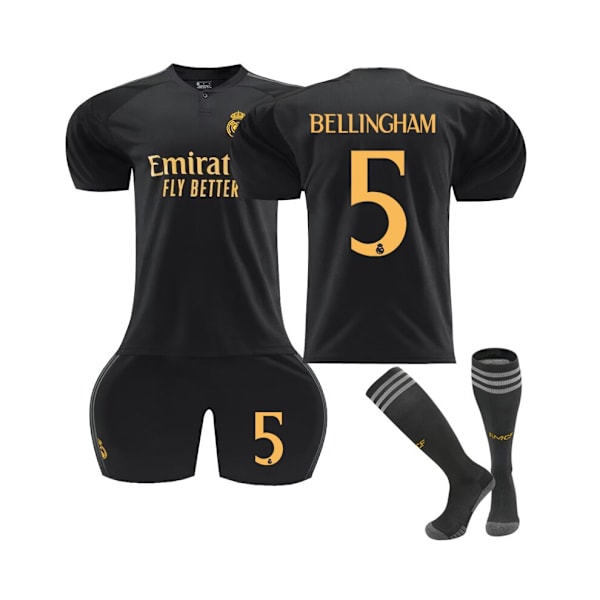 (Real Madrid 2023/24 Bellingham #5 tredje set 20(115-125CM)