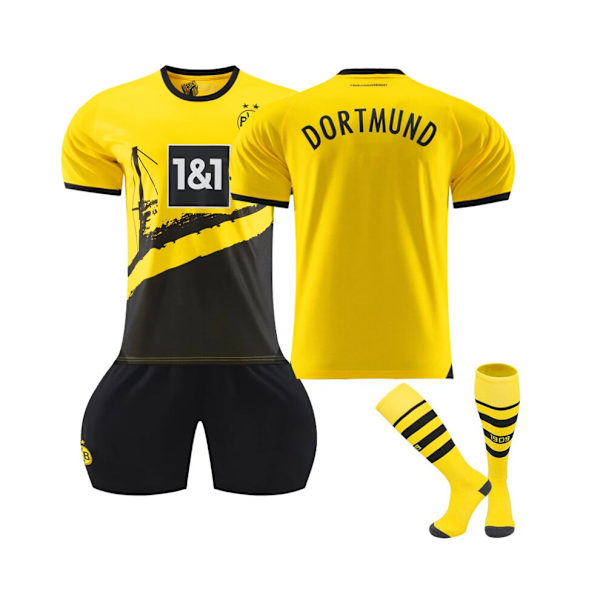 (Dortmund 2023/24 hemmafotbollströjasatser för barn, vuxna XS(160-165CM)