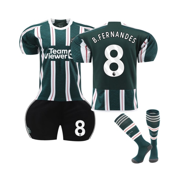 (2023/24 Manchester United Borta #8 B.Fernandes set 20(115-125CM)