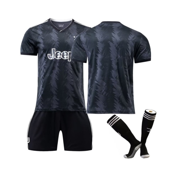 ( Juventus 22/23 Borttaröja fotbollströja 3-delade kit för barn Vuxna XL(180-185CM)