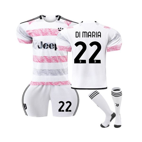 (2023-24 Juventus hemma #22 Di Maria set S(165-170CM)