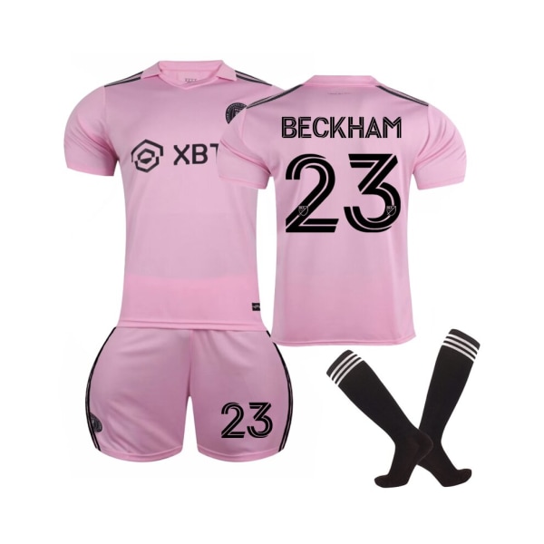 (Inter Miami CF 2023 hemmatröja Beckham #23 Fotbollströja för barn, vuxna 26(140-150CM)