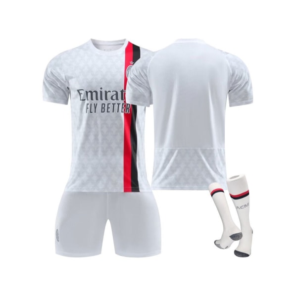 (AC Milan tröja 20233/24 fotbollströjor fotbollströjor set XS(155-165CM)