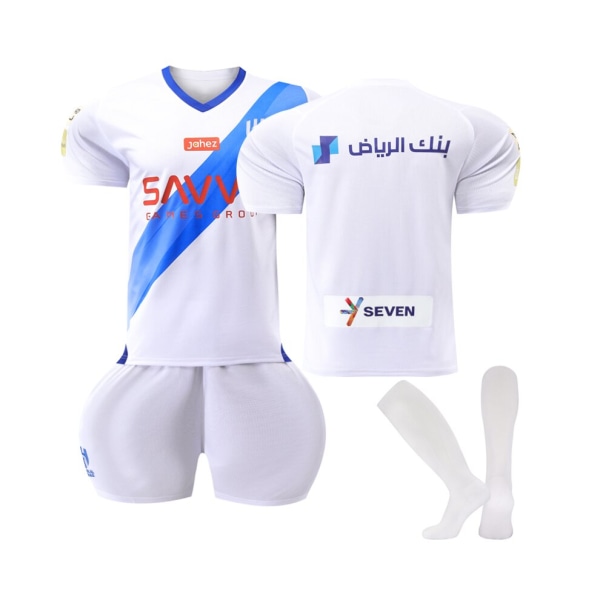 (Al Hilal Jersey 2023 fotbollströja set Blue Orange,33