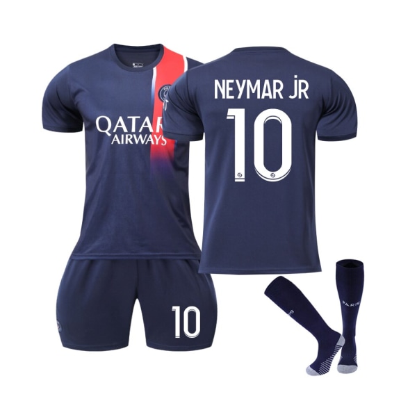 (Paris Saint-Germain #10 Neymar jR 2023/2024 hemmafotbollströja 18(100-110CM)