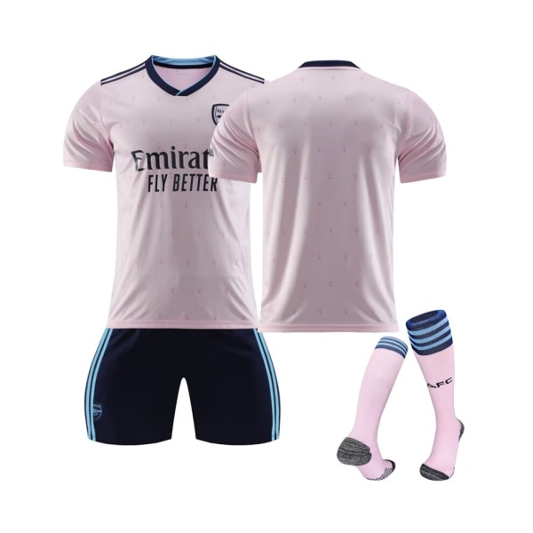 (Arsenal 22/23 Third Jersey Team fotbollströja 3-delade kit för barn Vuxna M(170-175CM)