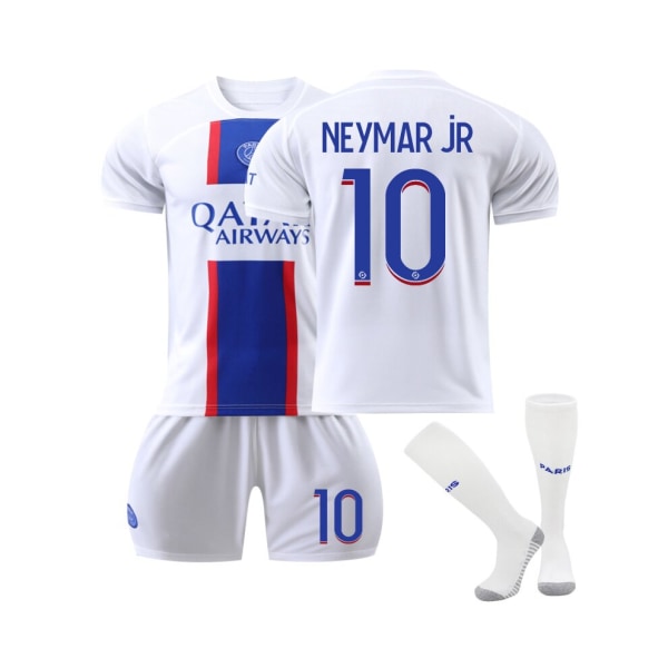 (Juventus 22/23 bortatröja Neymar jR No.10 fotbollströja 3-delade kit för barn Vuxna 26(145-150CM)