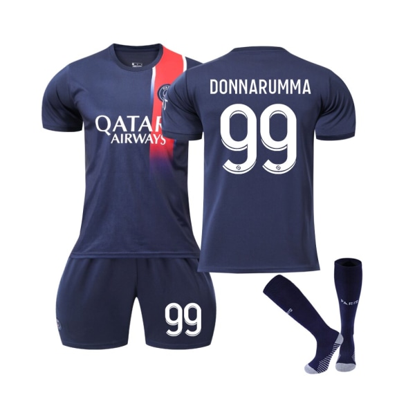 (Paris Saint-Germain 2023/2024 Donnarumma #99 Hemmafotbollströja Rosa L