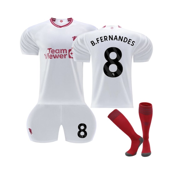 2023/24 Manchester United Third Shirt #8 B.Fernanders set L(175-180CM)