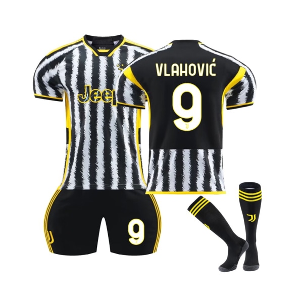(2023-24 Juventus hemma #9 Vlahovic set 3XL(195-200CM)