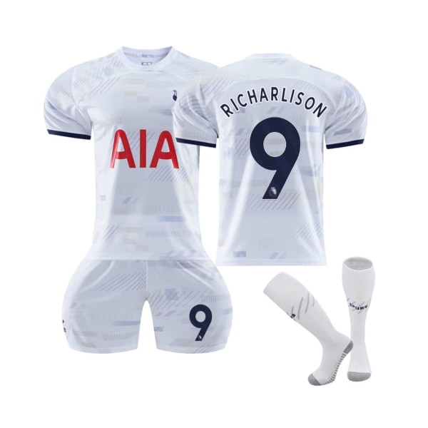 2023/24 Tottenham Home #9 Richardlison Fotbollströja Kit för barn Vuxna L(175-180CM)
