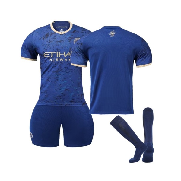 (Manchester City Year of the Rabbit Special Edition fotbollströjasatser för barn, vuxna 20(110-120CM)