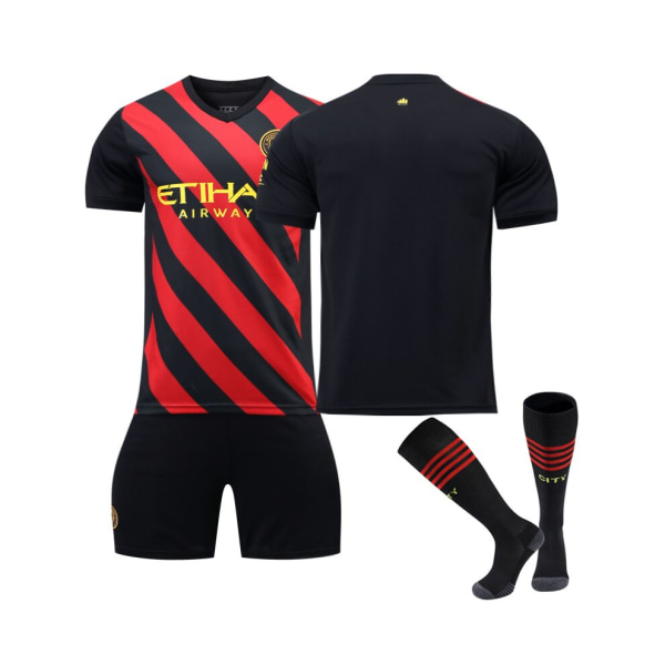 (Manchester City F.C. Away 22/23 fotbollströja 3-delad tröja för barn Vuxna 20(115-125CM)