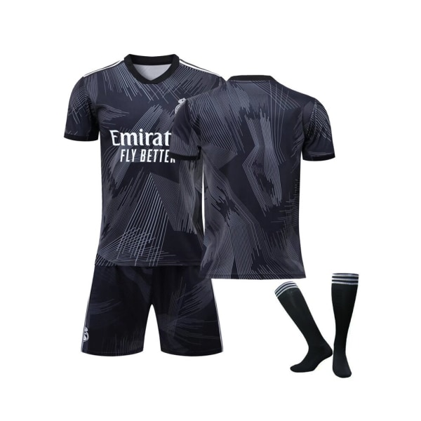 (Real Madrid 120-årsjubileum Y3 Gemensam tröja fotbollströja 3-delade kit för barn Vuxna 16(90-100CM)