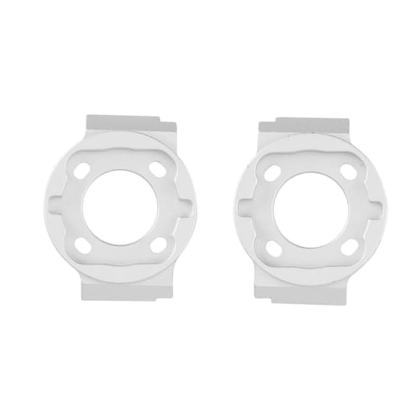 2 stk. Metall C-navbærer Caster Block C-sete for 4WD Solid Axle RC Bil Oppgraderingsdeler, Sølv