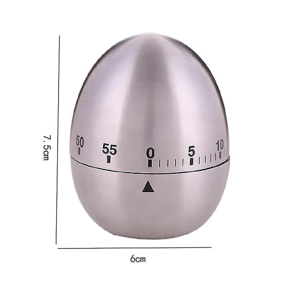Egg Timer, Kjøkken Timer, Sølv