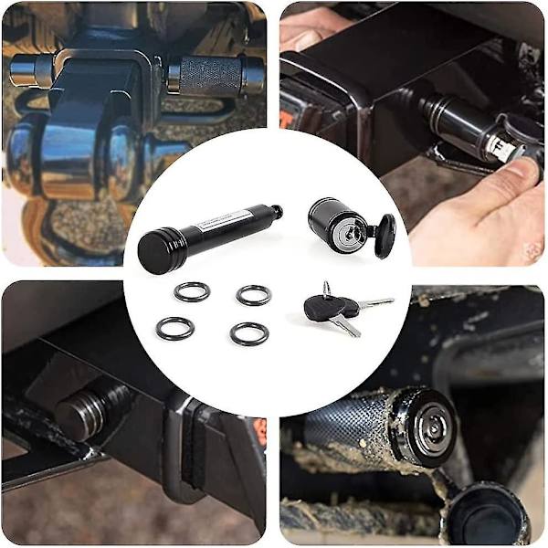 Hitch Pin Lock, 5/8 tum Hitch Receiver Lock Kolstål Trailer Hitch Pin Lock För de flesta 2 tum Receiver Hitches