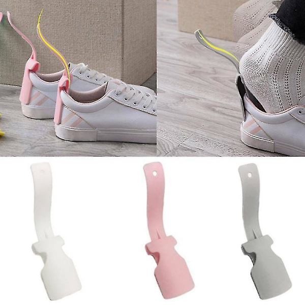 2 stk. Lazy Unisex Slid-on Sko Horn Hjælper Skolet Sko Nemt På Og Af Sko Robust Slip Hjælpemiddel Husholdning Daglige Nødvendigheder Værktøjer