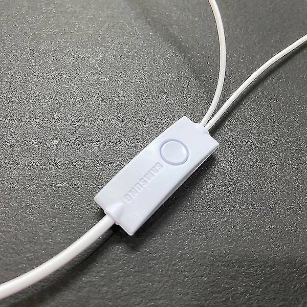 Langallinen Ear Earphone Ehs61 mikrofonilla Samsung S5830 S7562:lle, Xiaomi-kuulokkeet älypuhelimille White