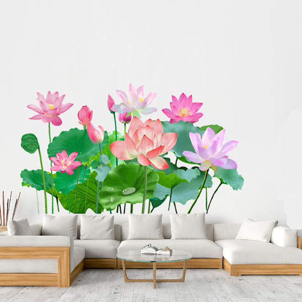 Nasturtium seinätarra olohuoneen makuuhuoneen sisustus maalaustyyli 3
