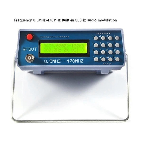 Radio Generator Nøyaktig 0.5M470MHz Meter Tester Generator Stabil 800Hz Tone Modulasjon Robust for Intercom