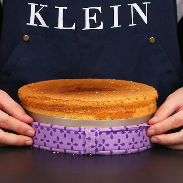 2 stk. bageuniform strim bageværn beskyttelsesstrop anti-deformation kageform strim bælte bageværktøj bagetilbehør (80x3,7cm)
