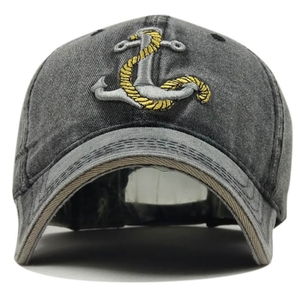 Anchor embroidered baseball cap cotton duck cap outdoor sun hat