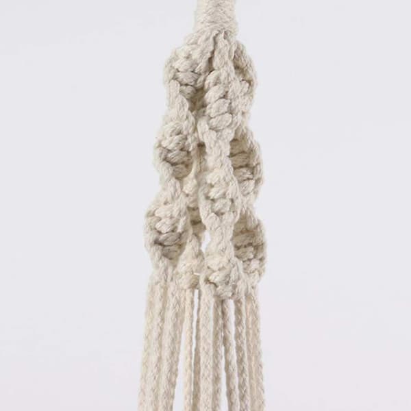 2 st Macrame växt hängare inomhus bomull Macrame växt hängare (100 cm)