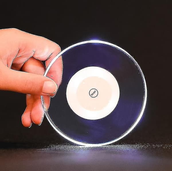 Led-vit underlägg 2 st dryckesunderlägg