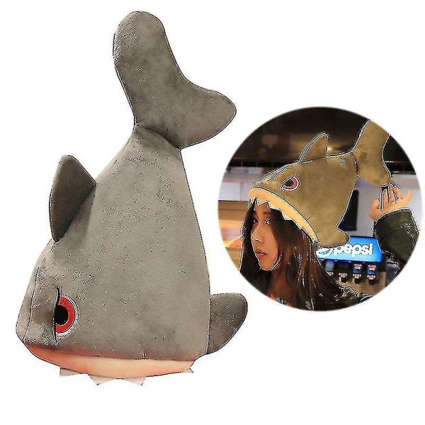 Plush Shark Hat Electric Shark Cap Funny Shark Cap Stuffed Animal Costume Cap Children Gifts