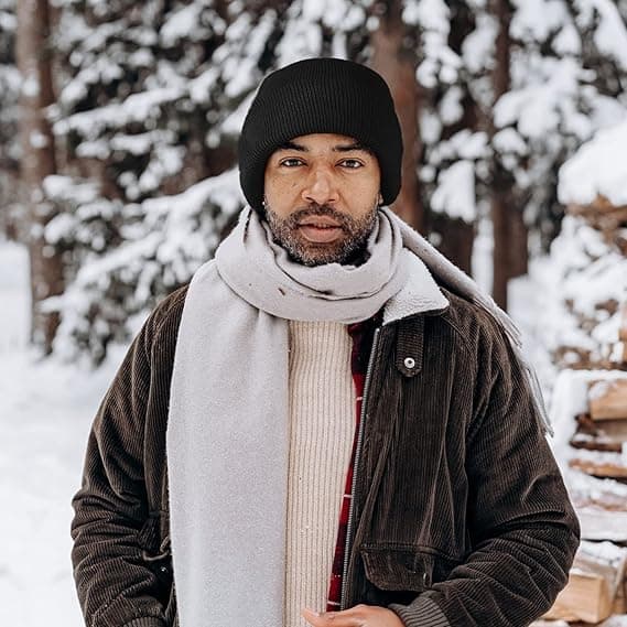2-pack mössa för män och kvinnor, slouchy mössa, mjuk stickad vintermössa, unisex skidmössa