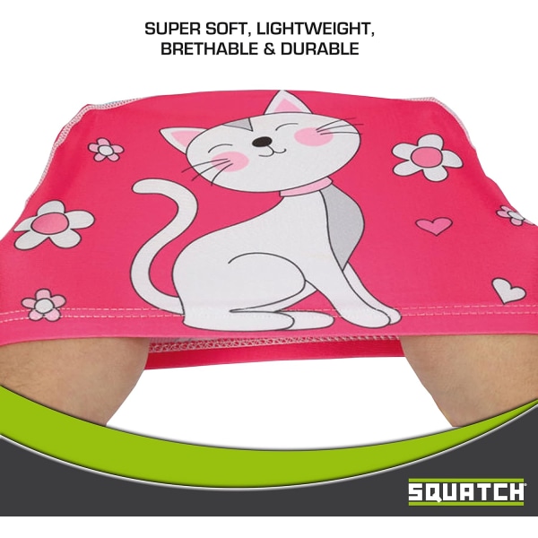 Katt som spiser melon - Badehette | Badehette for barn, jenter og gutter | Mykt og behagelig PU-stoff | Enkelt å ta på | 13 design