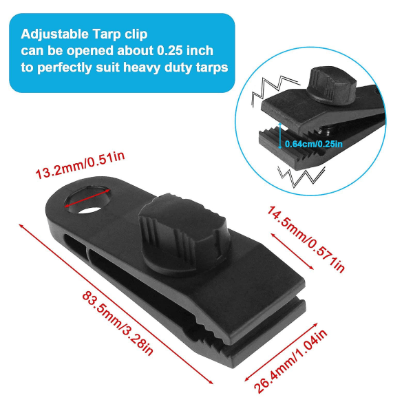 12 st presenningar klämmor kraftig lås grepp klämmor tumskruv tältklämma säkrar presenningar markis klämma set för camping presenningar markiser husvagnsmarkiser bilöverdrag 10Pcs