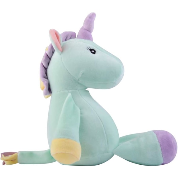 Plys Unicorn Super Soft Velvet Teddy Cuddly Stuffed Animal Toy til Småbørn Børn Grøn