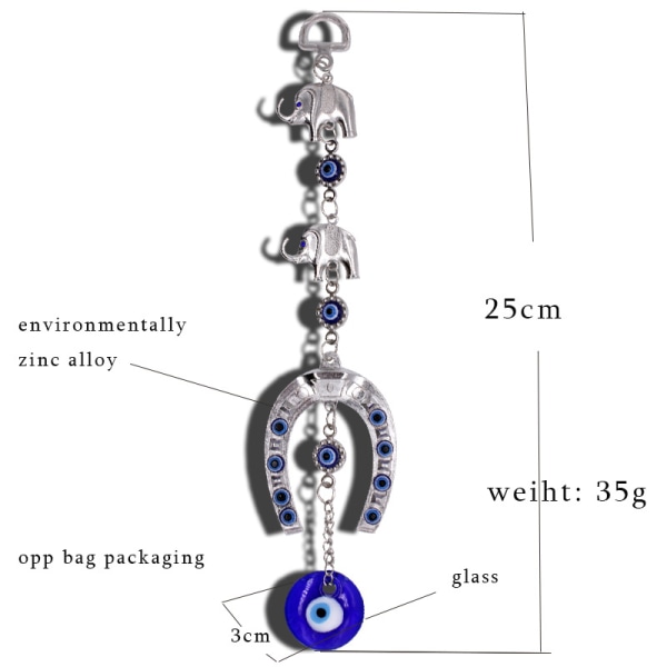 Onde øye dekor onde øye veggdekor tyrkisk nazar perle dekorasjoner for hjem bil hengende ornament