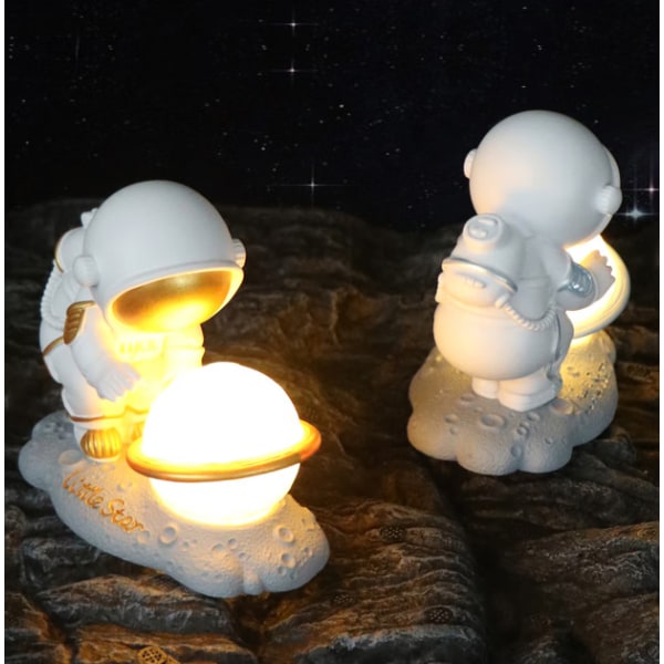 Astronaut nattlys horisontal nattbord soveatmosfærelys