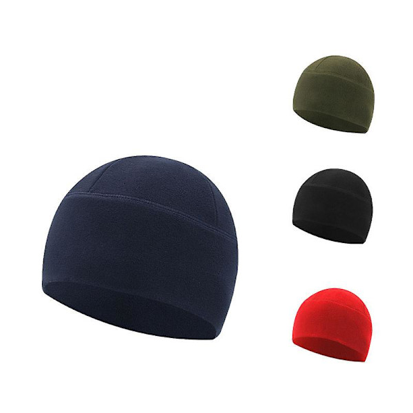 Ulkoilun polaarinen fleece-kylmä lämmin vuorikiipeilyhiihtohattu ratsastusfleecehattu Red