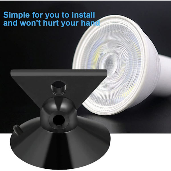 10 st Sucker Remover GU10 CZ10 Lamputbyte Sucker Remover för LED Halogenlampa Mini Spårlampa Svart 30mm