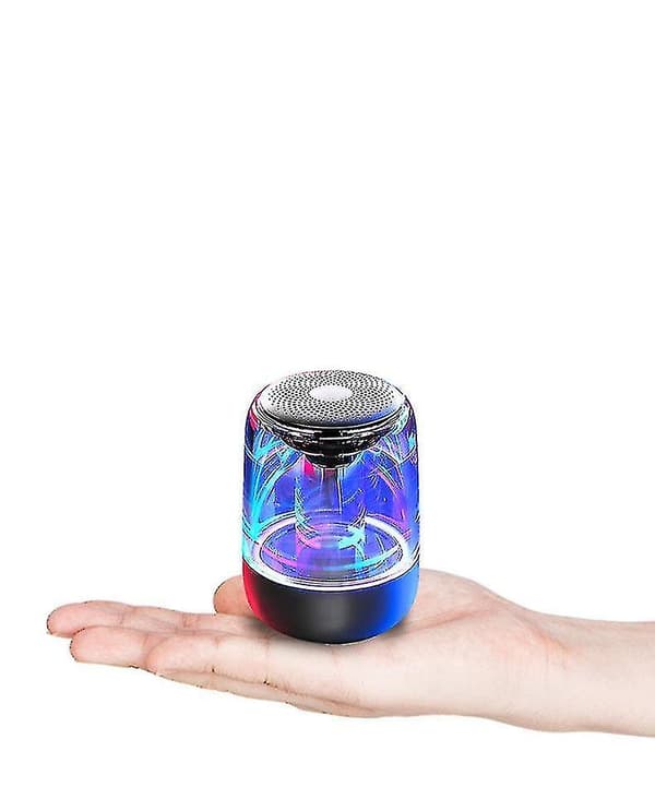 C7 Crystal Glaze Stereo Bluetooth-kaiutin LED-valoilla ja herätyskellolla
