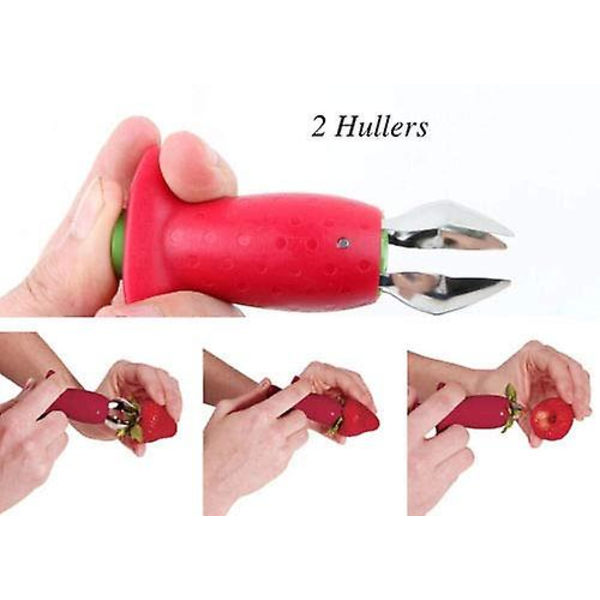 2 stk. jordbærhuller, stilk- og bladrenser, tomatfjerner