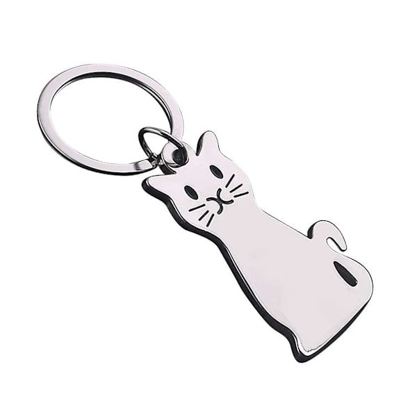 Metal nøglering nøgle vedhæng dyr nøglering metal nøglering Cat