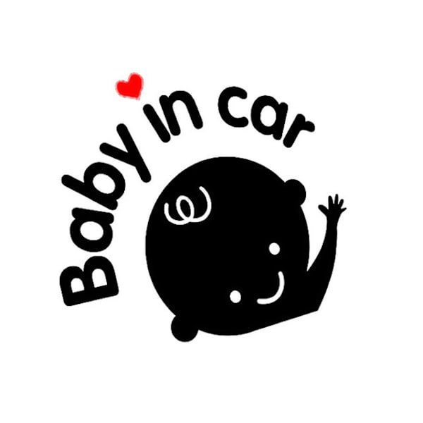 (4-pack) Baby on Board, Fotspår, Bilsticker