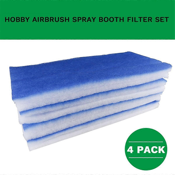 4 stk. Airbrush Hobby Spray Booth Filter Sæt, til Master, Paasche, , , , Imyyds, Erstatningsfilter