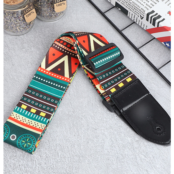 2 Elektriska gitarrremmar Personlighet Värmeöverföringsremmar Folk gitarrremmar Trä gitarrremmar