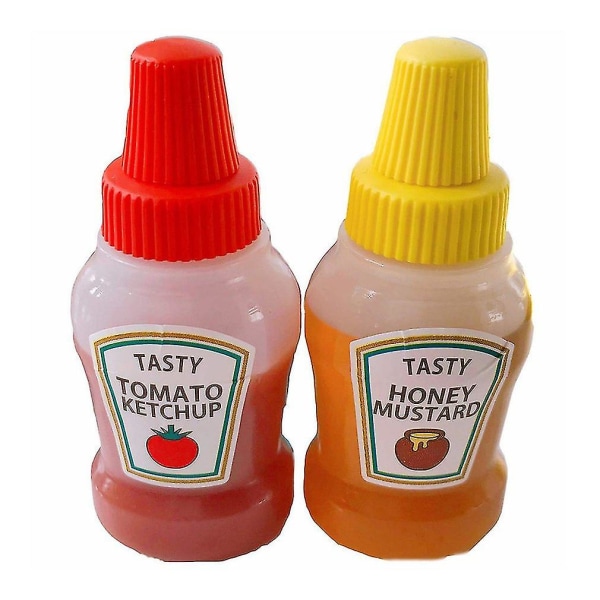 Mini Tomat Ketchup Flaske Bærbar Liten Saus Beholder Salat Dressing Beholder Pantry Beholdere For Bento Box